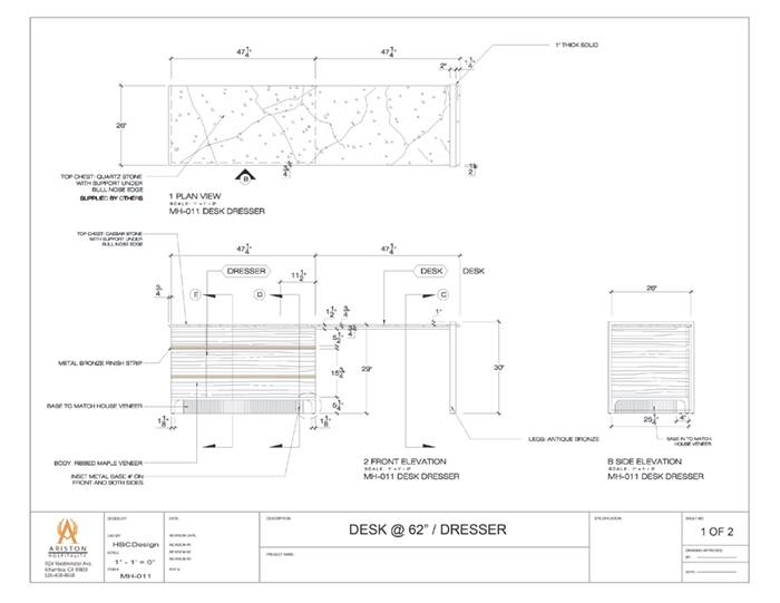 Dresser CAD Drawing